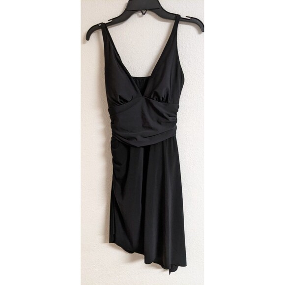 Women's Magicsuit Black Convertible Swim Dress Adjustable Straps Size 4 - Picture 5 of 13